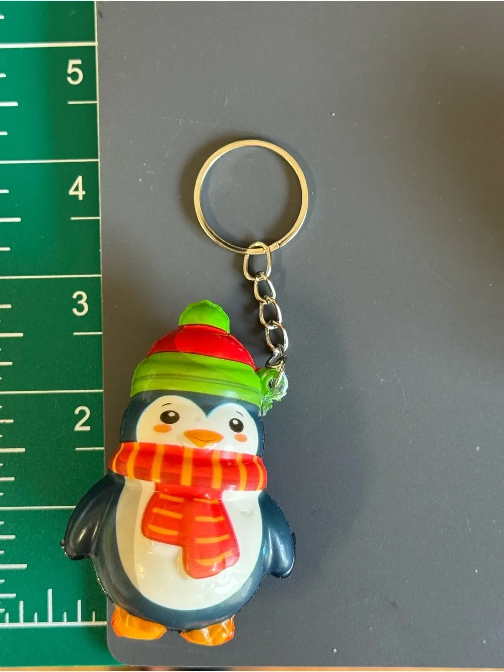 Brand New Cute Penguin Squishy Keychain TikTok Viral Winter Beanie